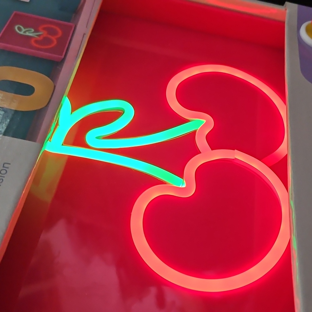 Cherry Neon Tabletop Sign - Picture 5 of 5